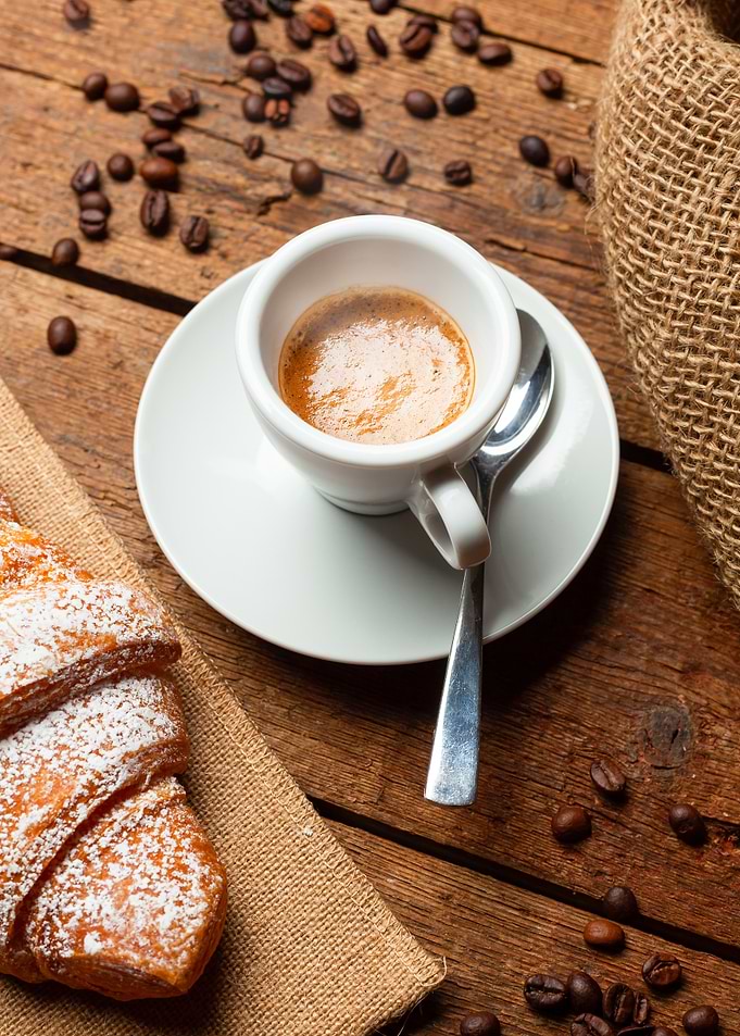 Espresso and Croissant