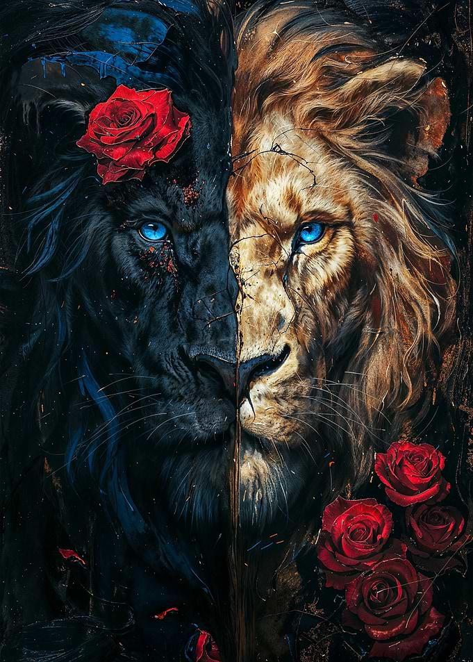 Lion king painting