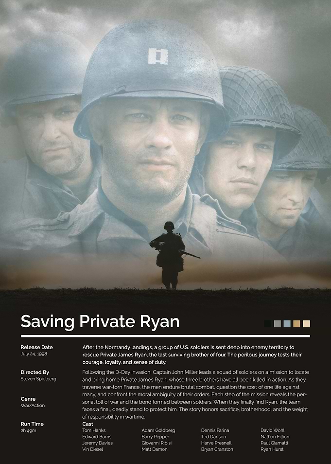 Saving Private Ryan Movie Poster
