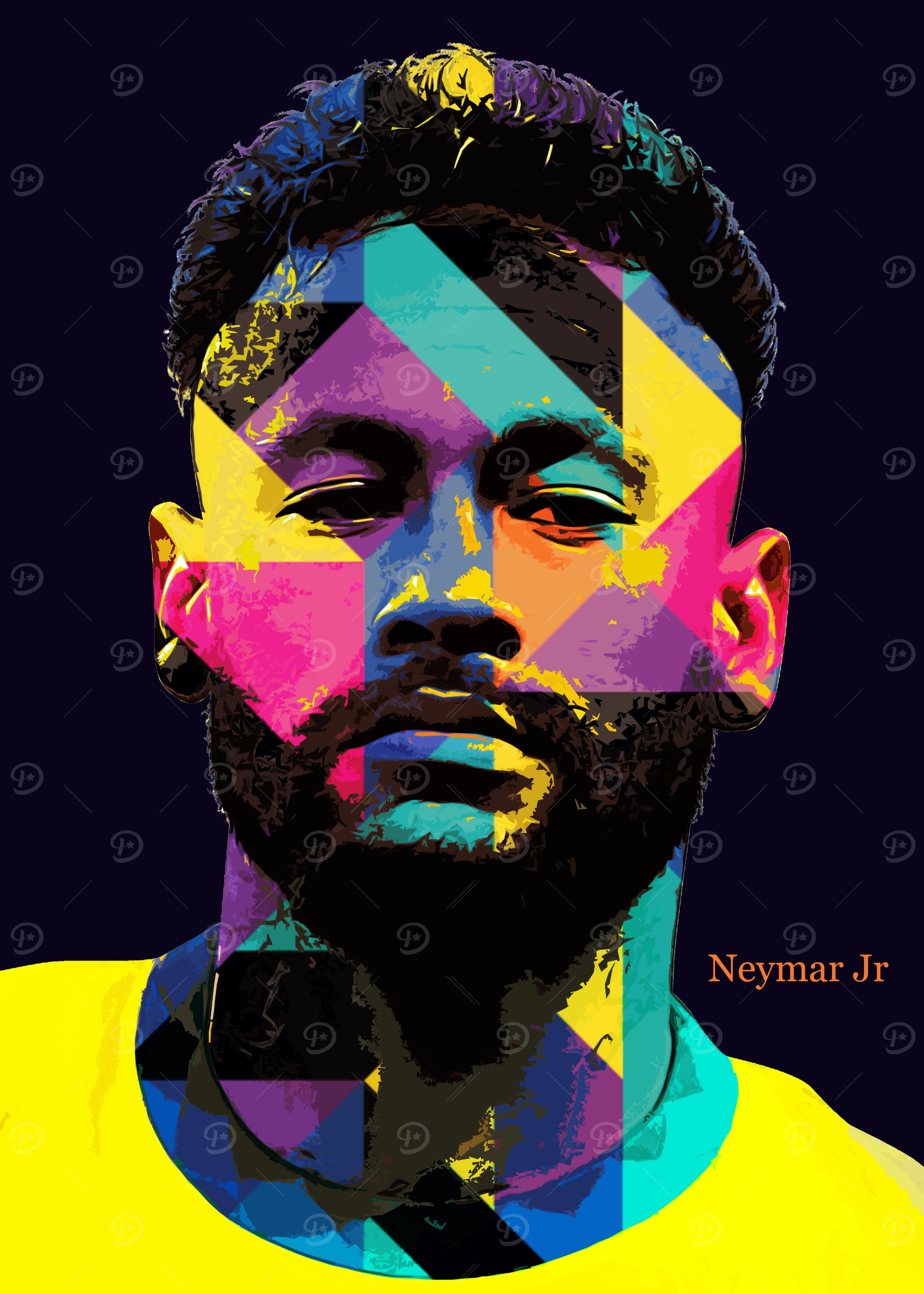 Neymar Jr. Pop Art Portrait