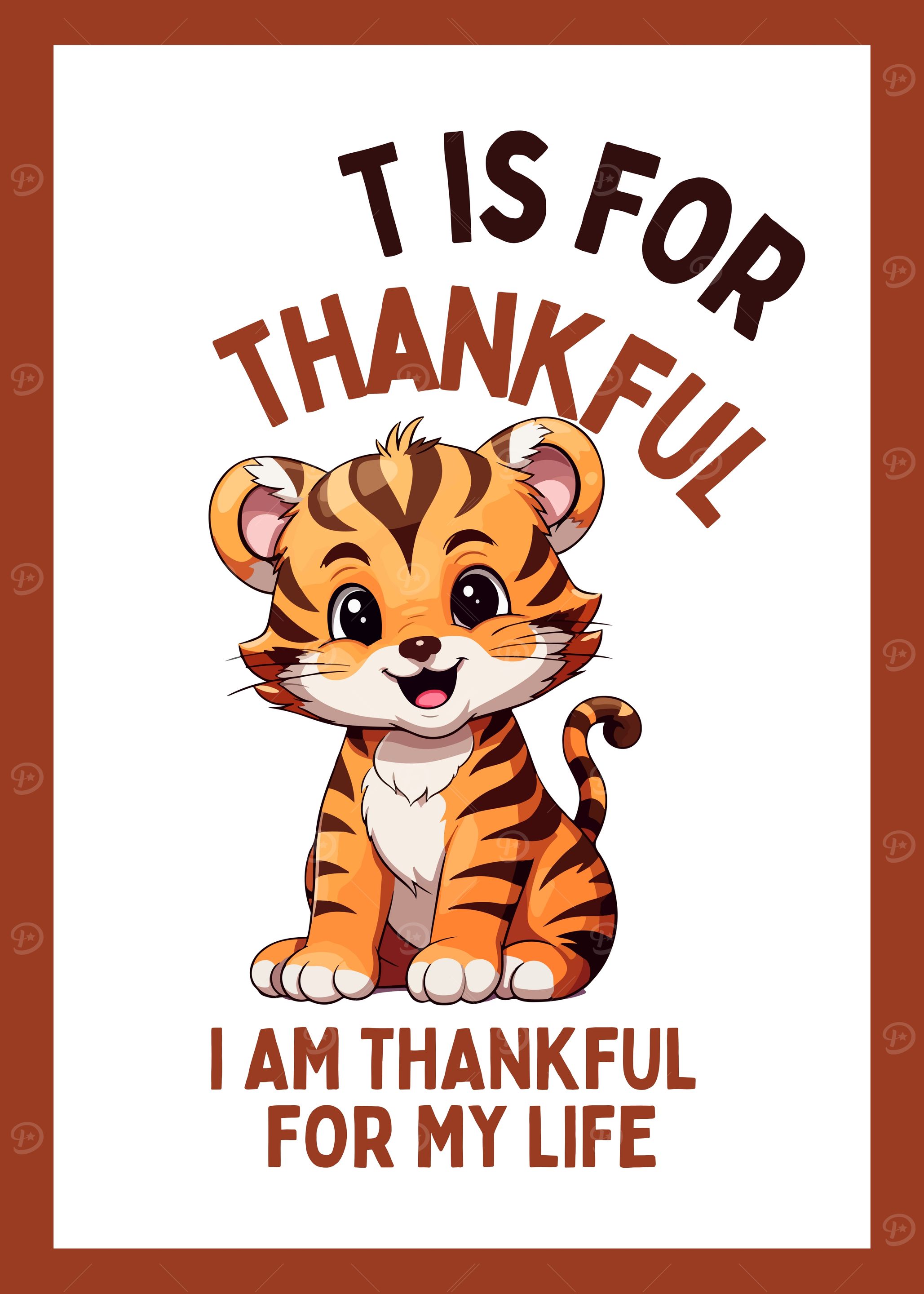 Tiger Thankful Design