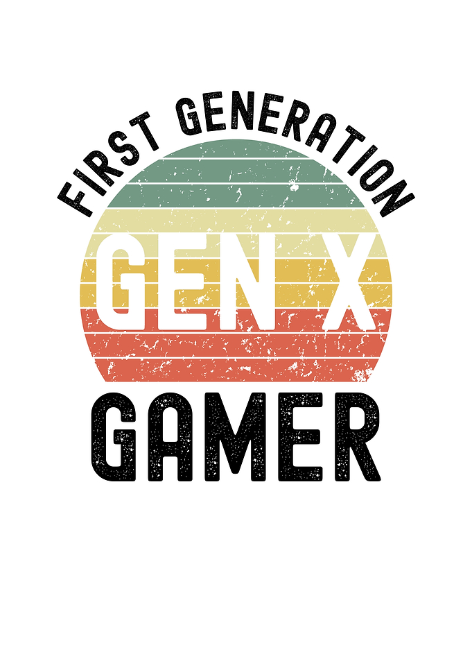 Gen X Gamer Retro Design