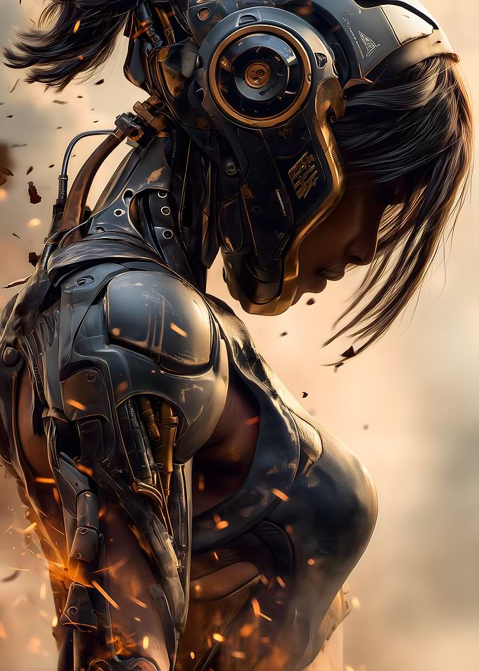 Cyberpunk Female Warrior