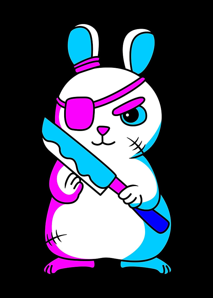Pastel Goth Rabbit