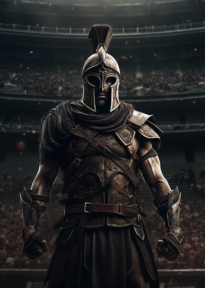 Roman Gladiator in Arena