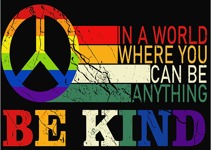 Be Kind Peace Rainbow