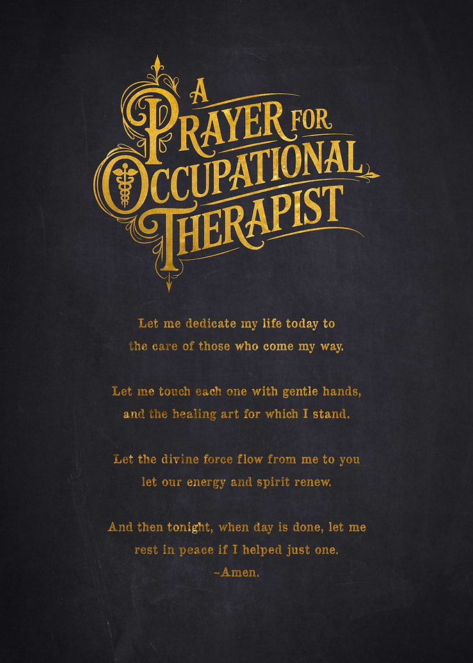 Occupational Therapist Prayer