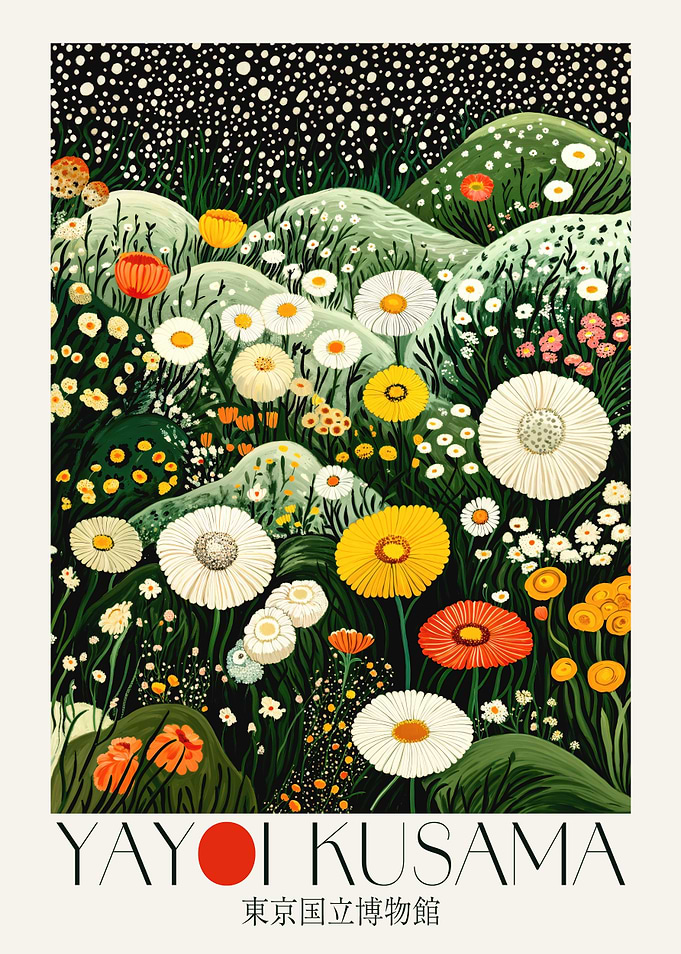 Yayoi Kusama Flower Field
