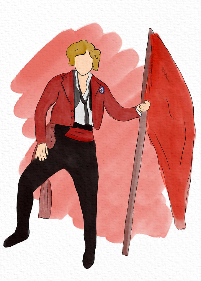 Enjolras Watercolor - Les Miserables