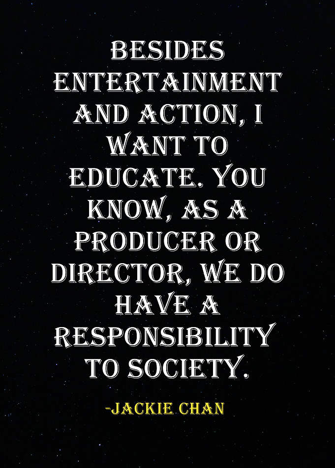 Jackie Chan Quote