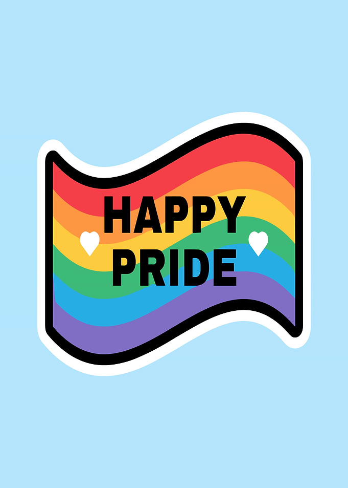 Rainbow Pride Flag Sticker