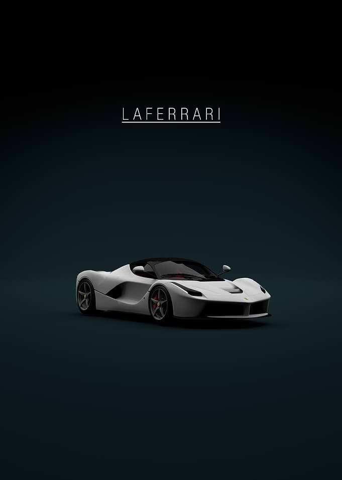 White Front Ferrari LaFerrari