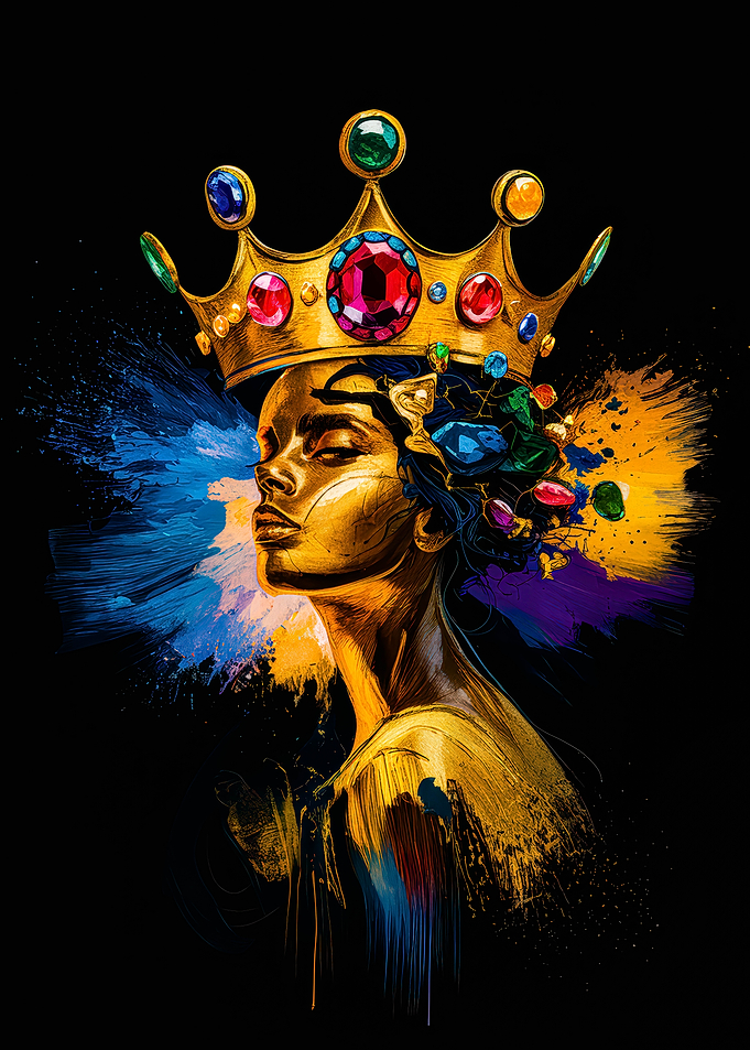 Golden Queen Portrait