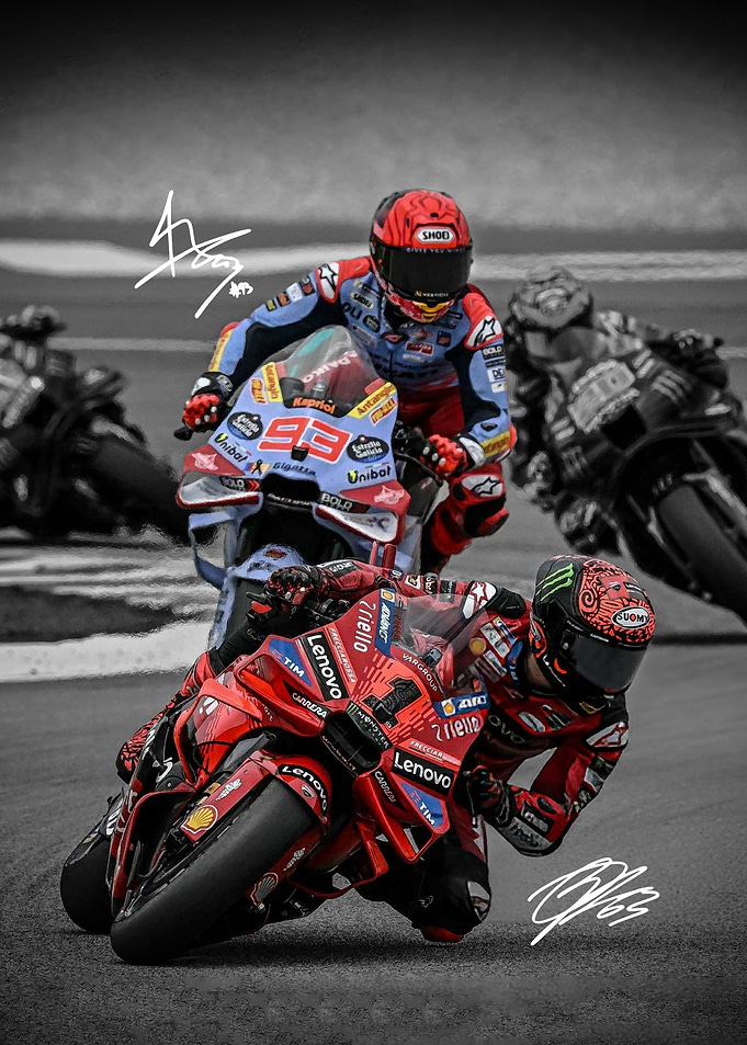 Francesco Bagnaia vs Marc Marquez