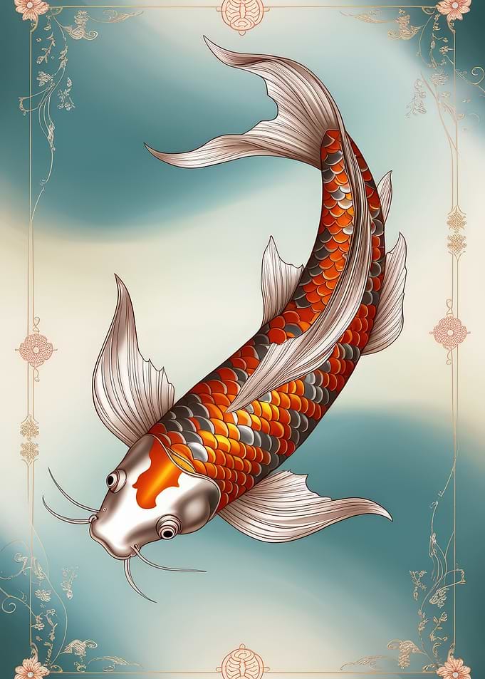 Koi Fish Illustration