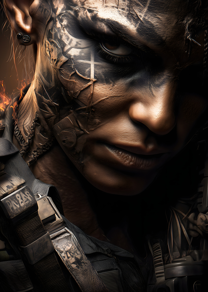 Warrior Woman Portrait
