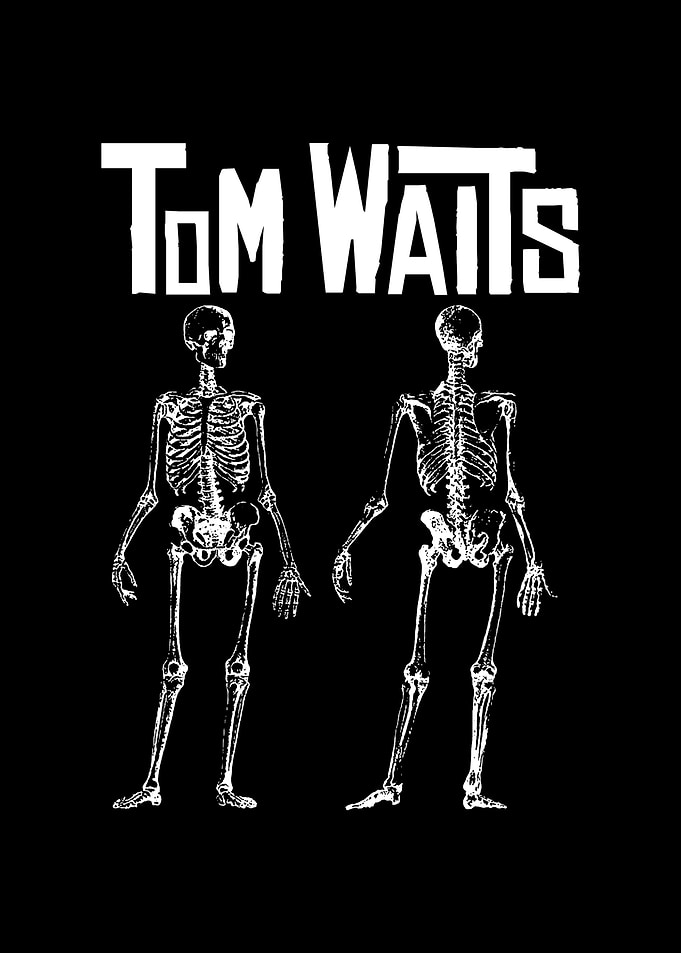Tom Waits Skeleton Art