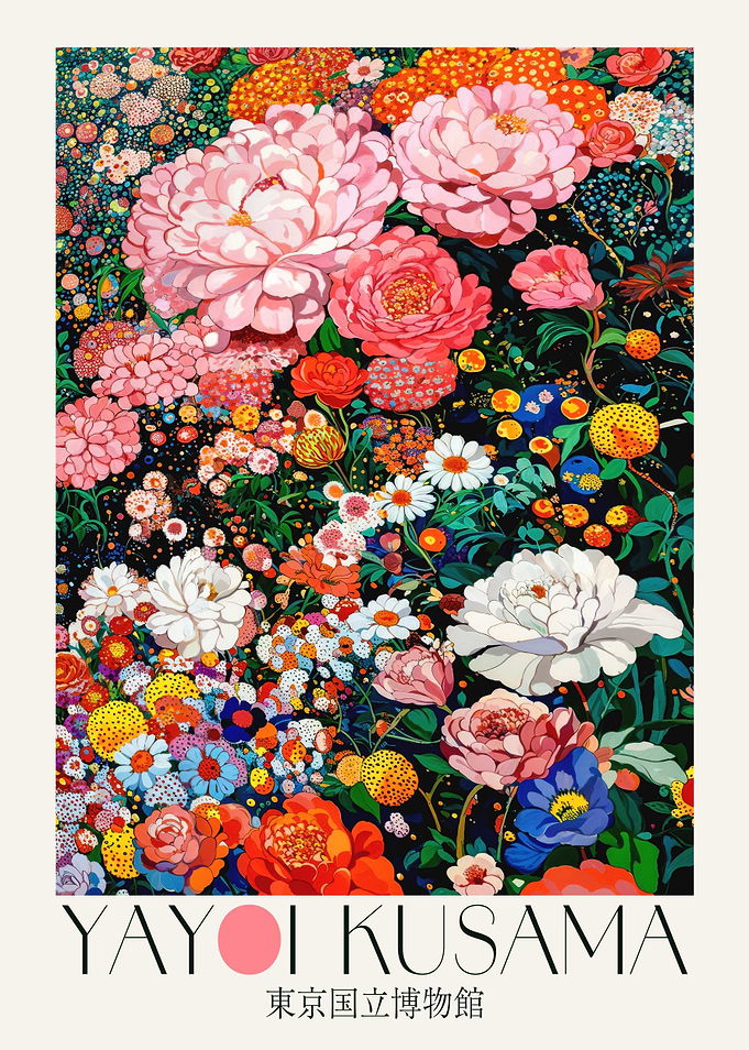 Yayoi Kusama Flower Painting