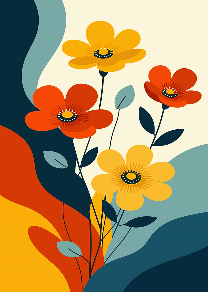 Floral Abstract Art