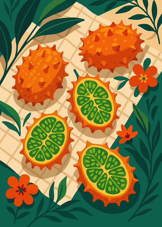 Horned Melon – A Stylized Tablescape