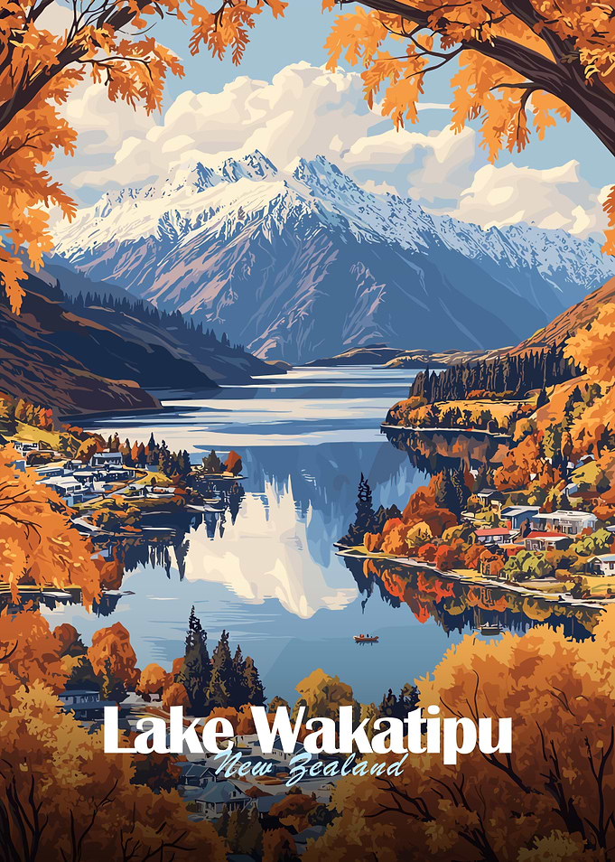 Lake Wakatipu, New Zealand