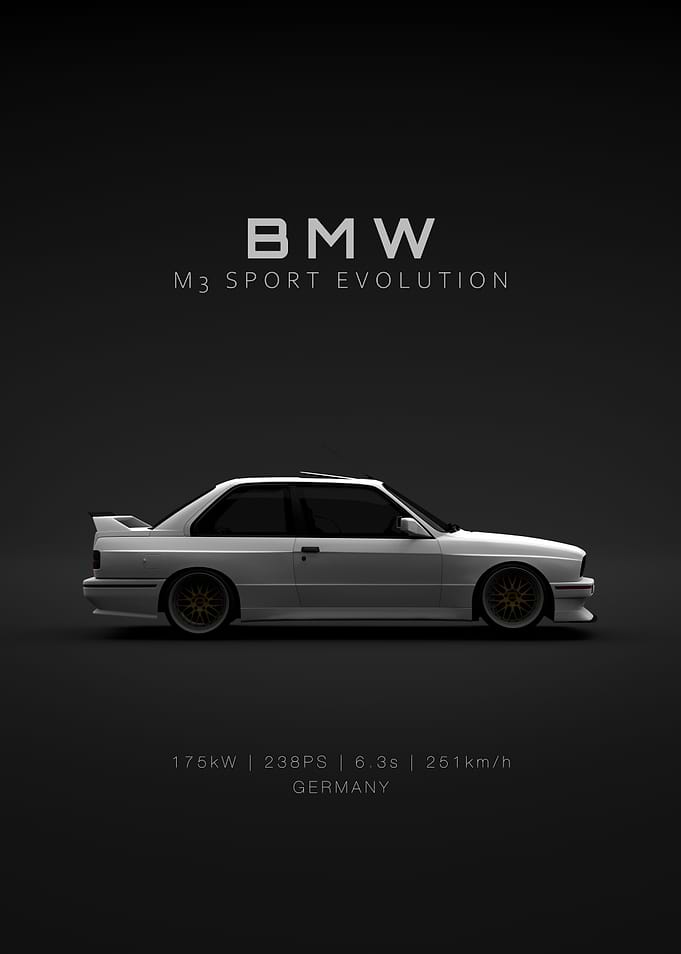 BMW M3 E30 Evo 3 White - Specs
