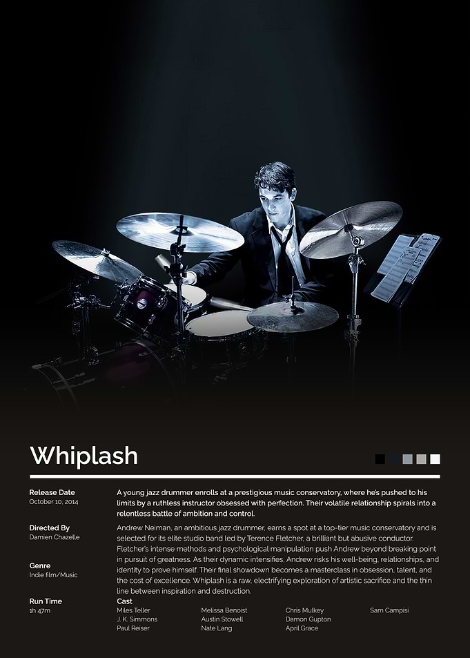 Whiplash Movie Poster