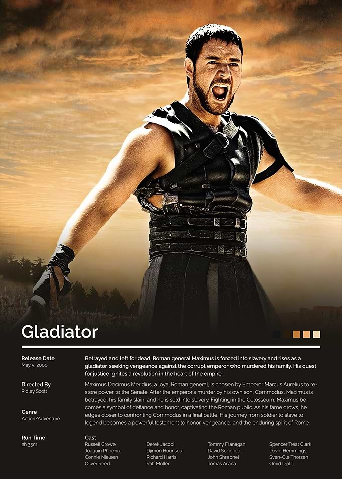 Gladiator Movie Poster