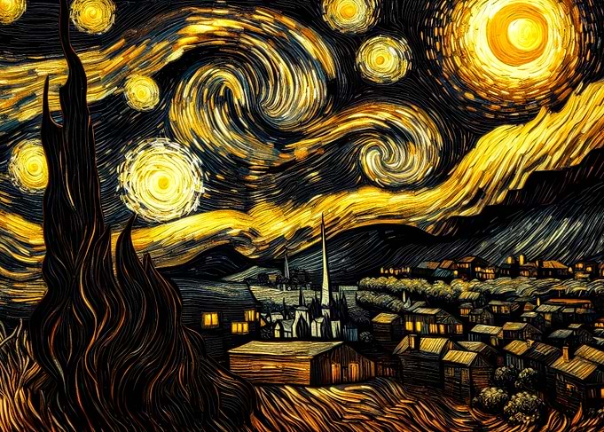 Starry Night Village