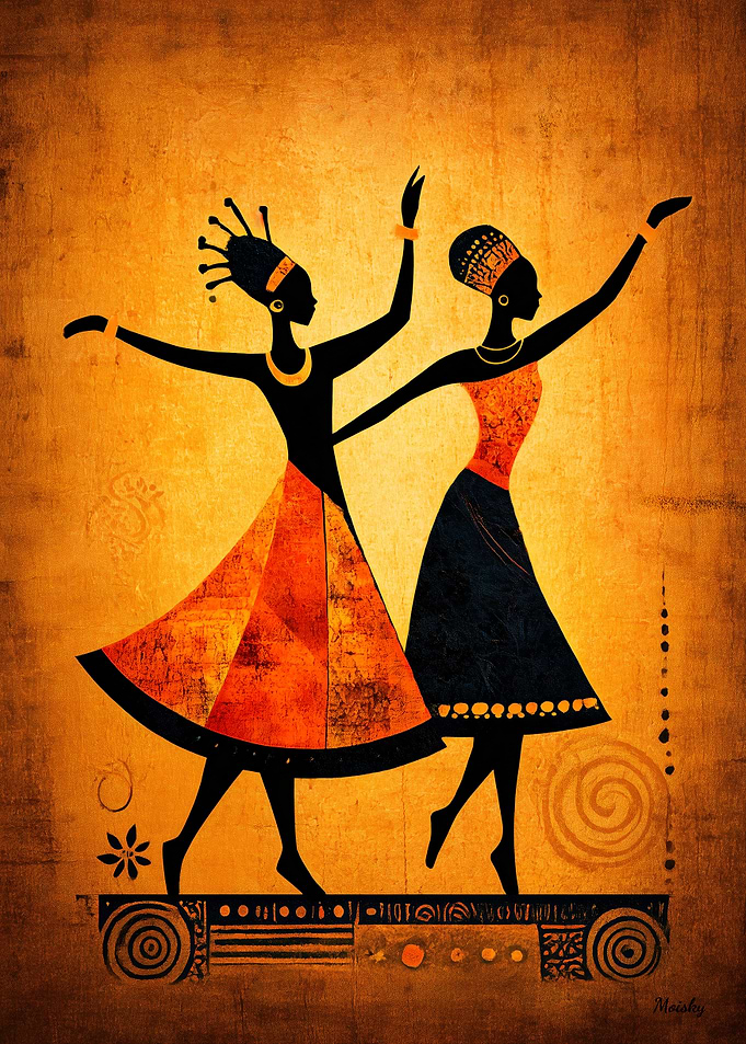 Echoes of the Earth – Tribal African Dance in Red and Clay