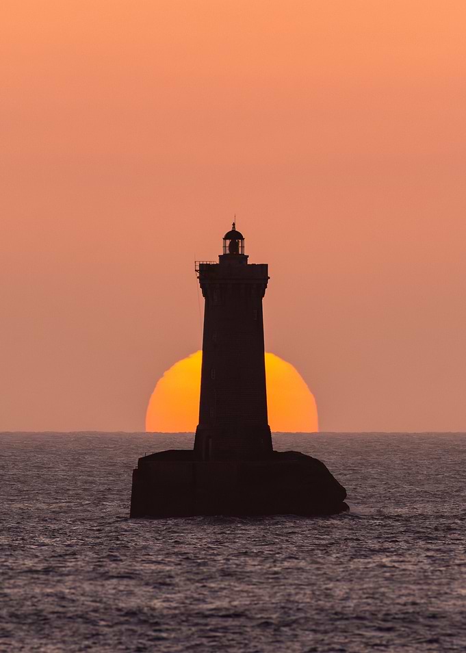 Lighthouse Sunset Silhouette