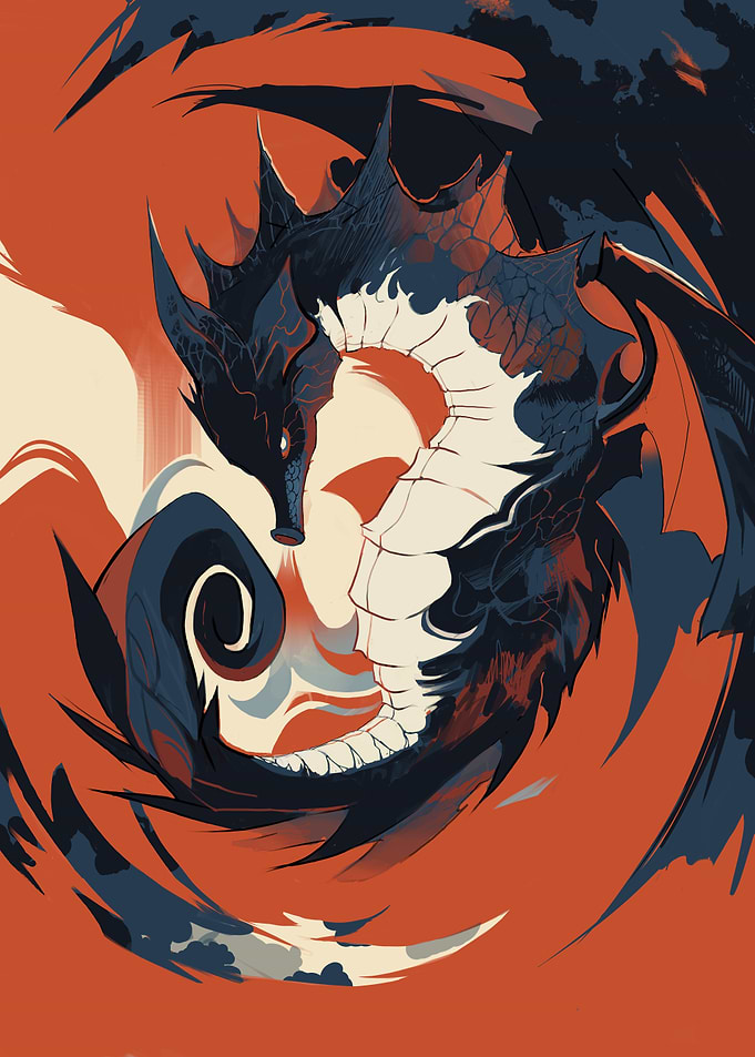 Dragon Red Sea Horse