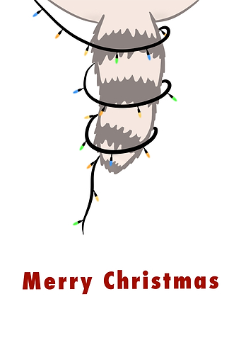 Raccoon Tail Christmas Lights