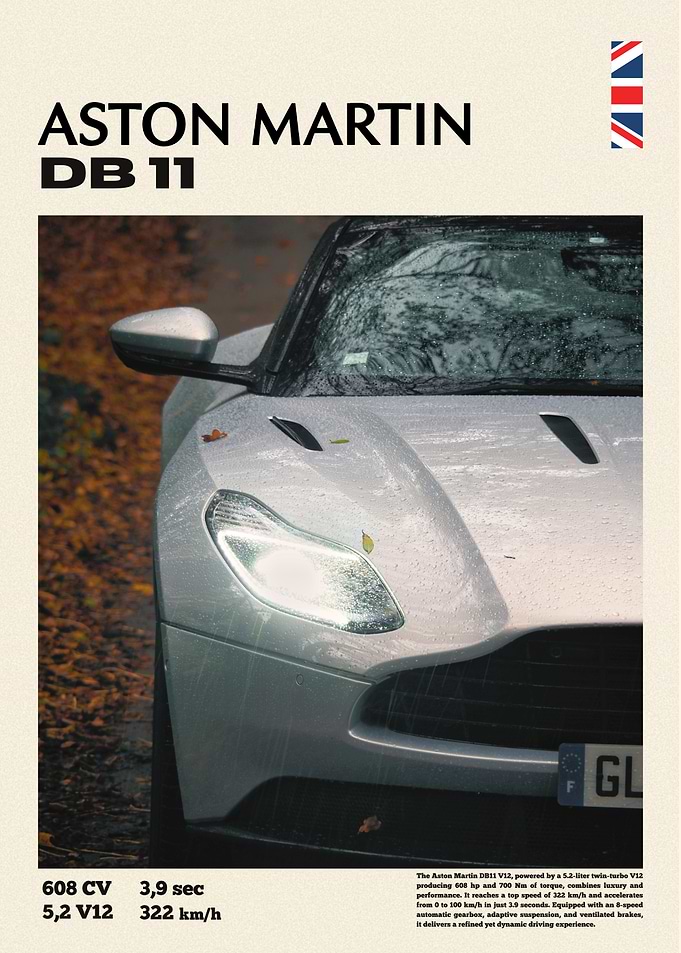 Aston Martin DB11 Poster