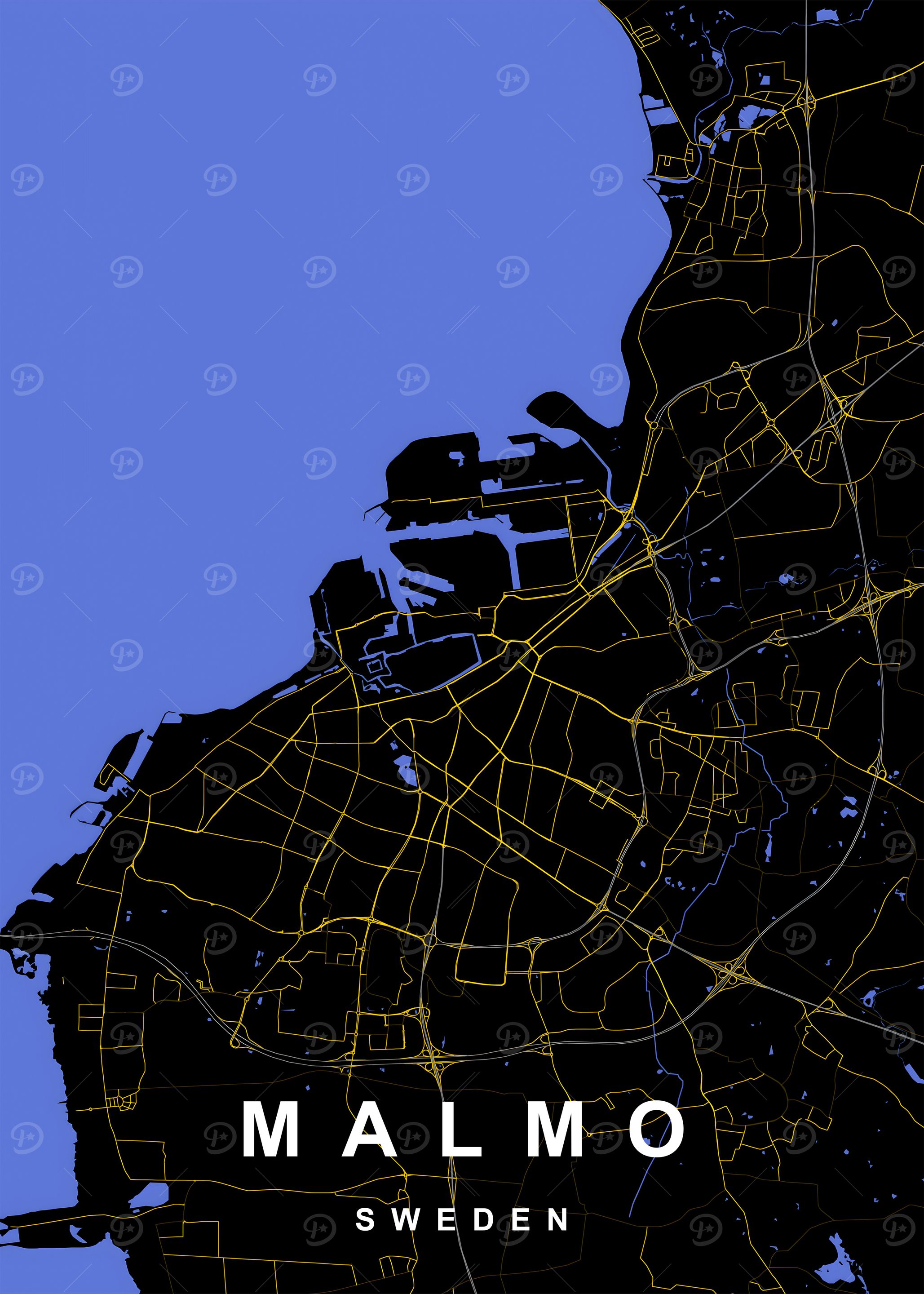 Malmö, Sweden Map
