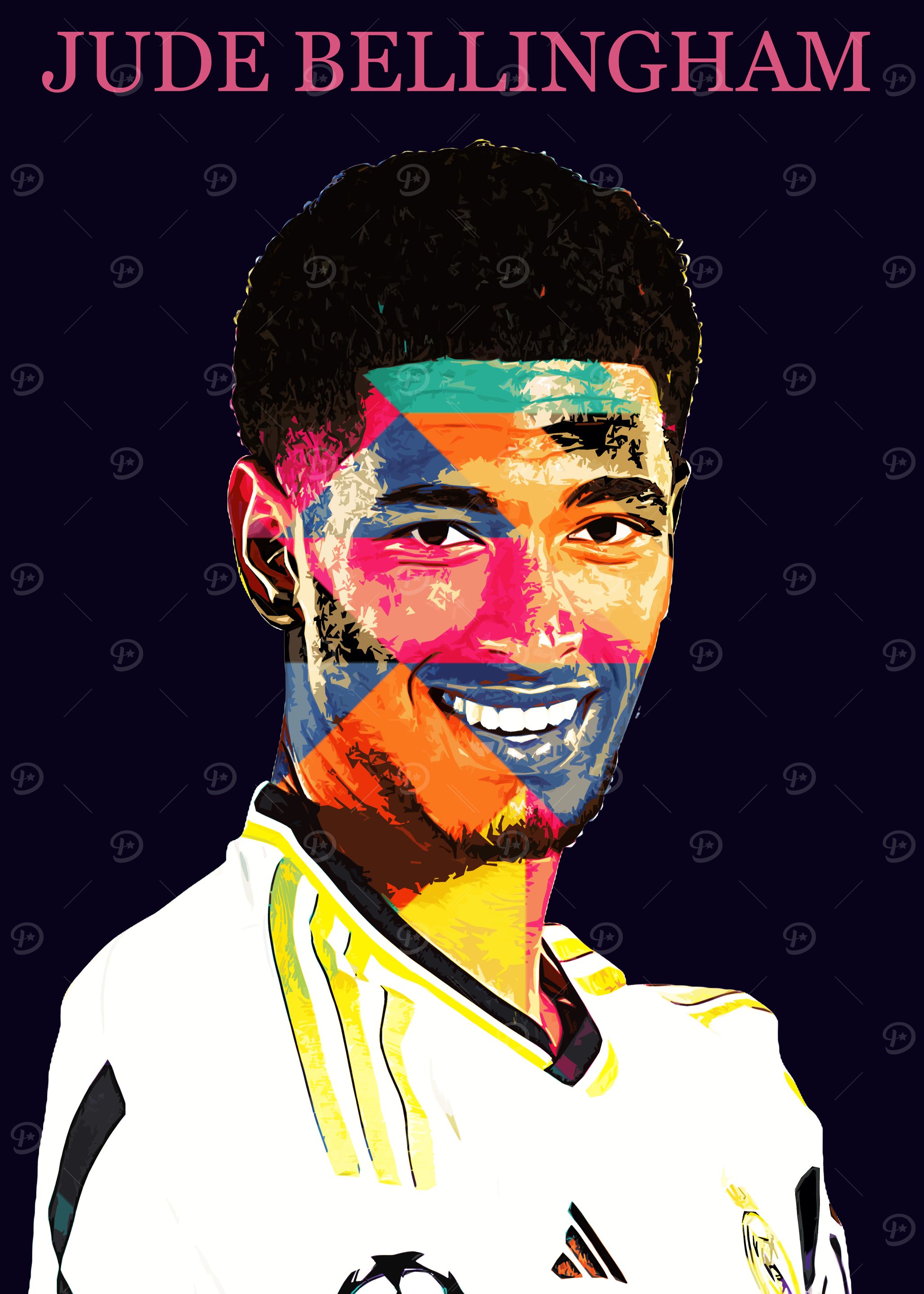 Jude Bellingham Pop Art Portrait