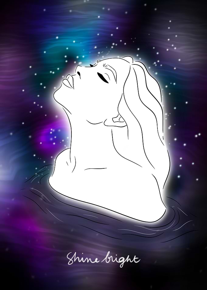 Shine Bright Galaxy Woman