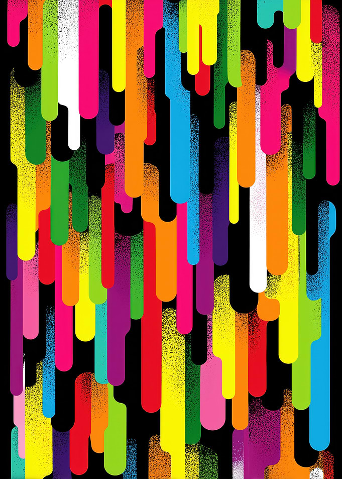 Abstract Colorful Drips