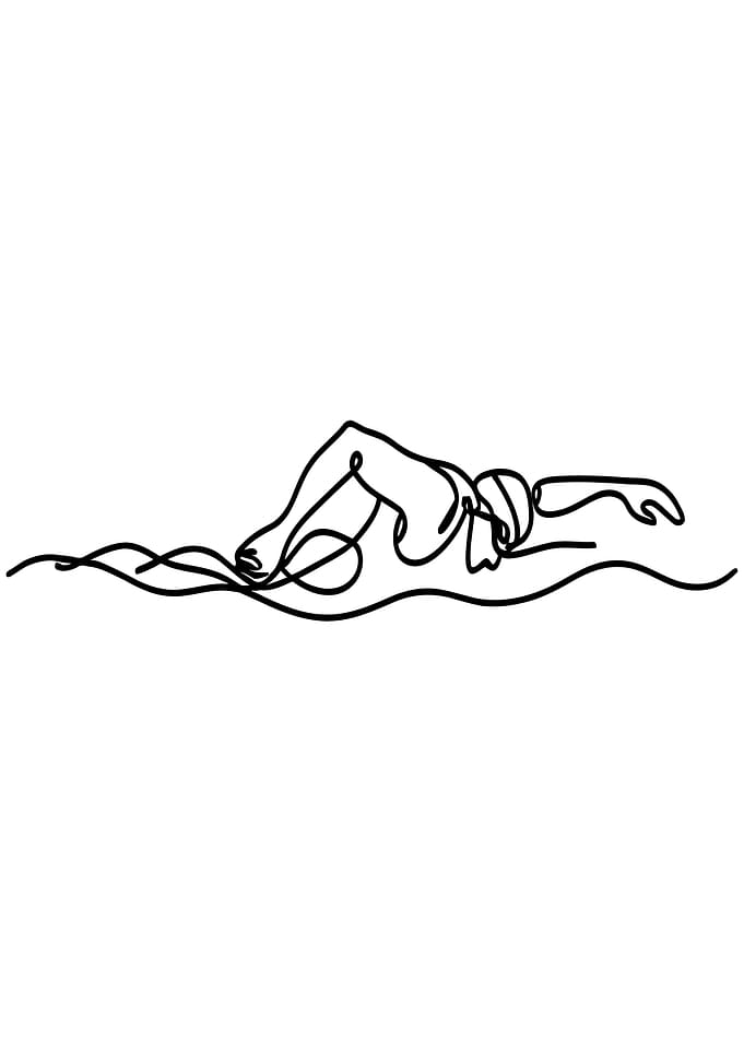 Continuous Line Swimmer