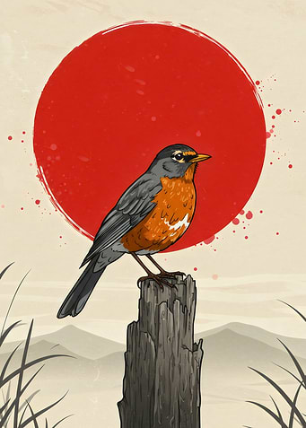 Crimson Sun Robin