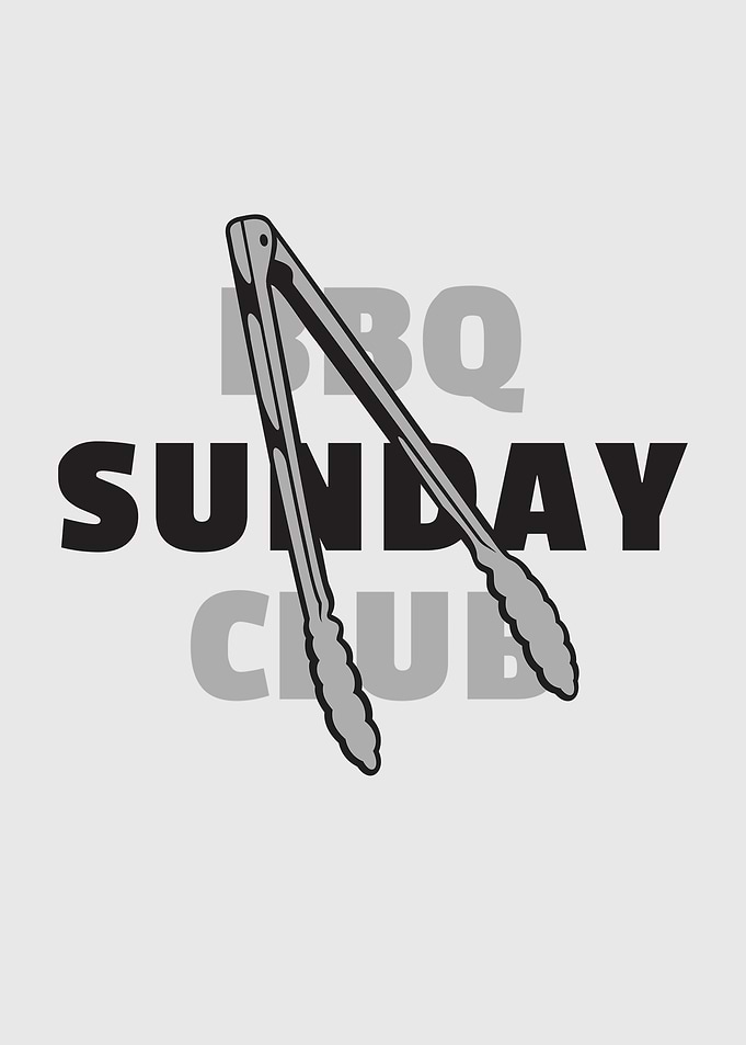 BBQ Sunday Club Barbecue Grill Steak Meat Fans