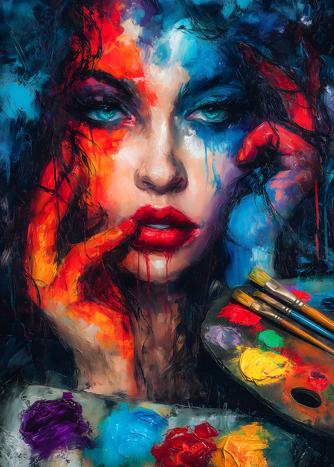 Woman in Paint