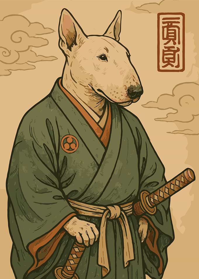 Bull Terrier Samurai