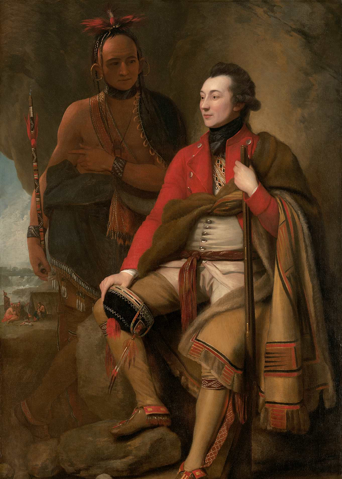 Portrait of a British Officer and Native American