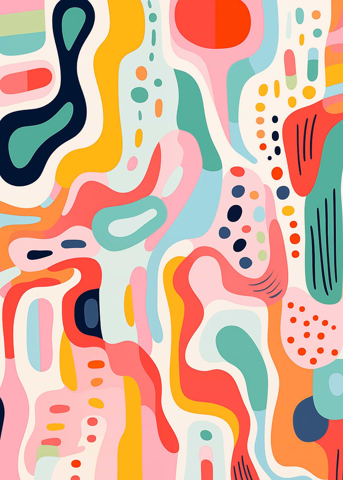 Abstract Colorful Shapes