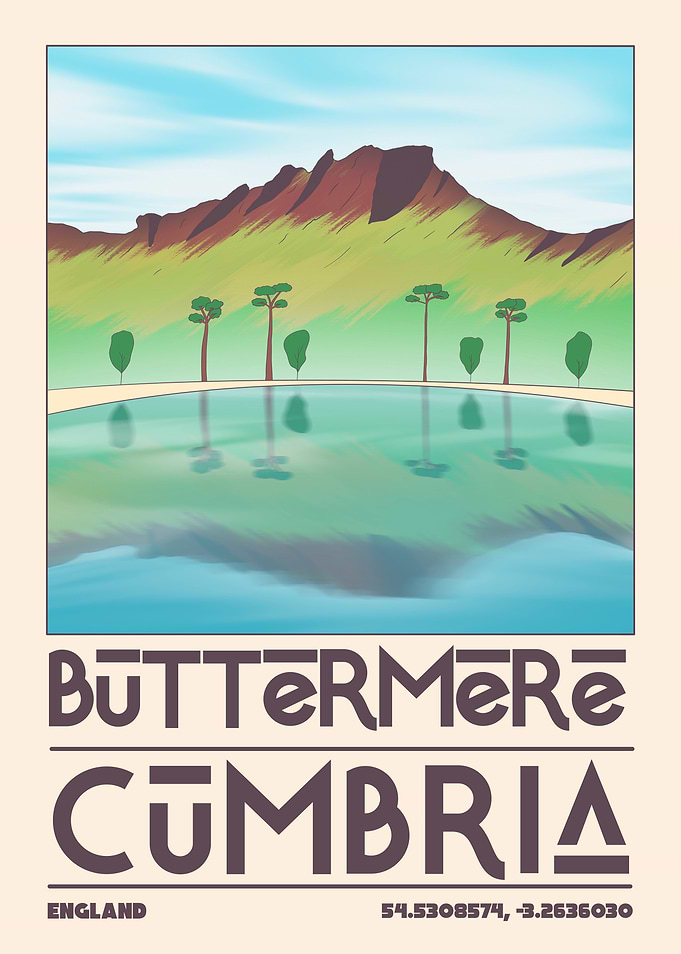 Buttermere Lake Poster