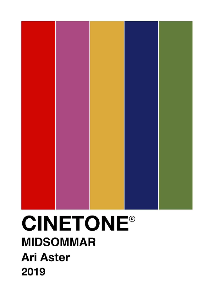 Midsommar Color Palette CINETONE Poster