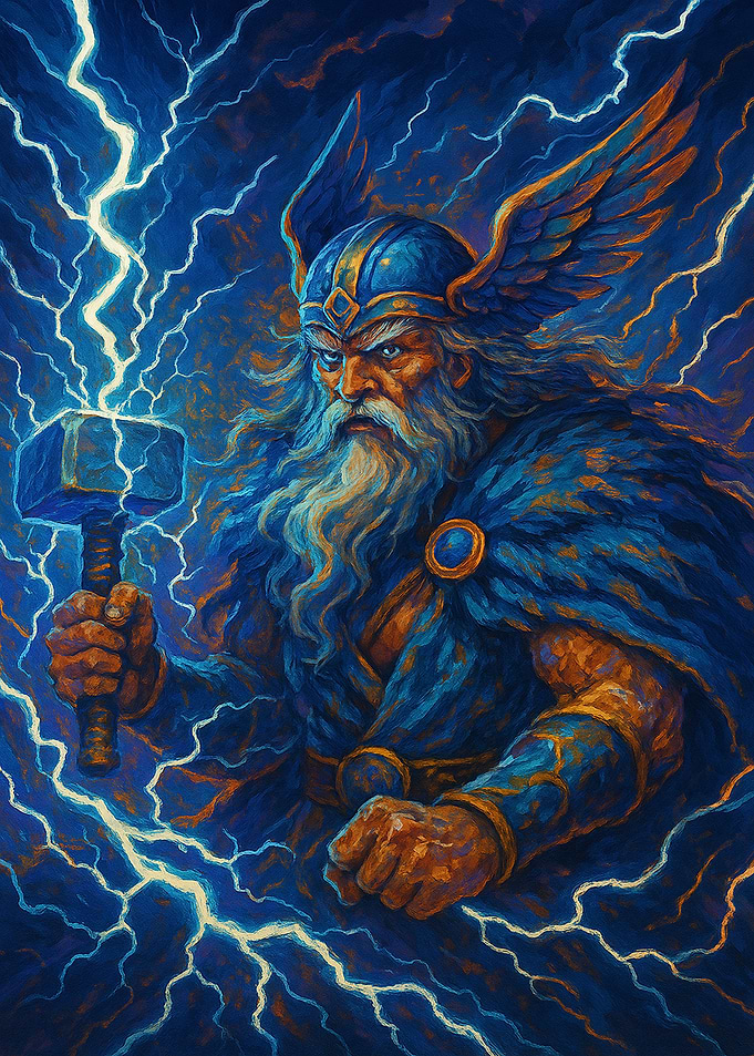 Storm Odin: Ruler of Thunder and Wisdom