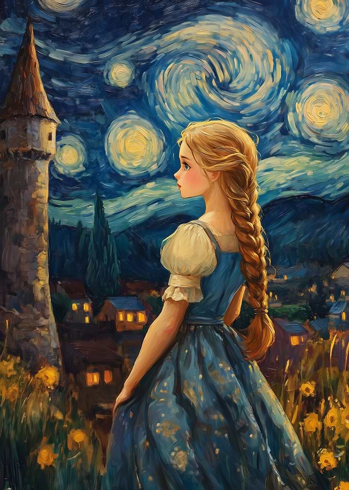 Starry Night Girl