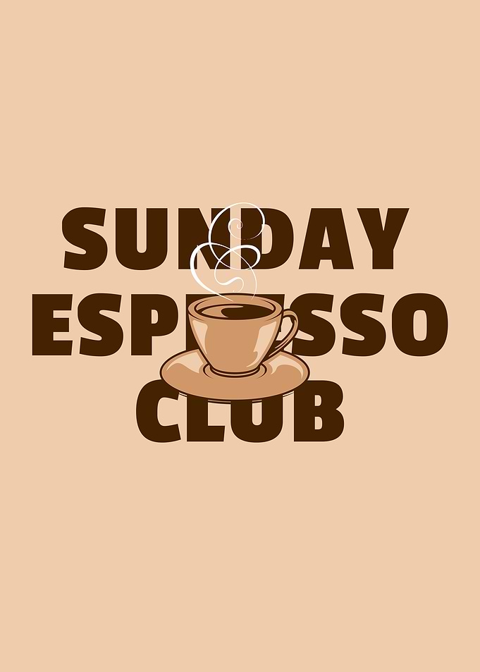 Sunday Espresso Club Coffee Addict Morning Muffel Caffeine